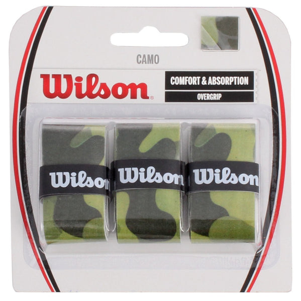Wilson CAMO OVERGRIP-COMFORT & ABSORPTION 3 Pack – Richie Tennis World